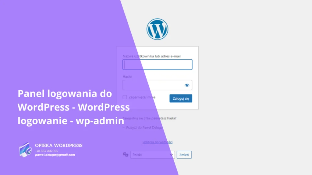 Panel logowania do WordPress - WordPress logowanie - wp-admin