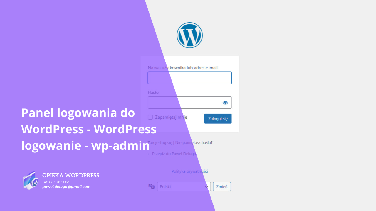 Panel logowania do WordPress - WordPress logowanie - wp-admin