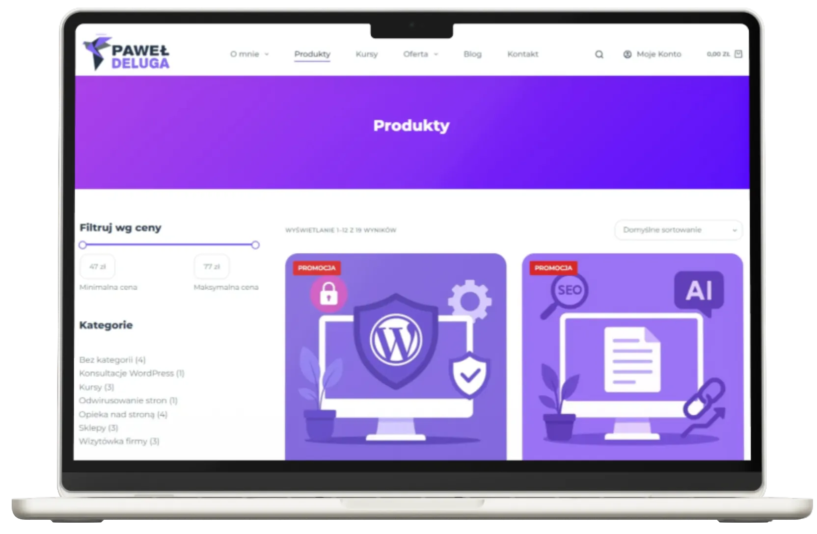 Strony internetowe WordPress